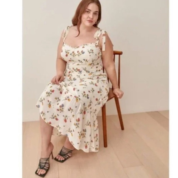 REFORMATION 🤩Nikita MIDI Dress in Noemi Print - Picture 4 of 11